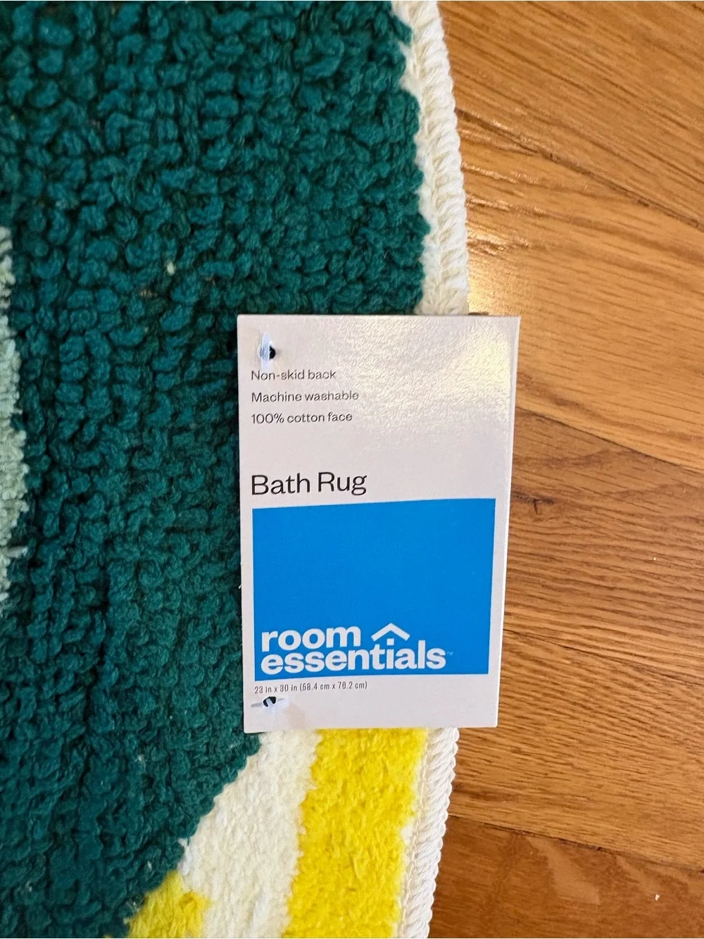 Lemon shaped bath rug - new